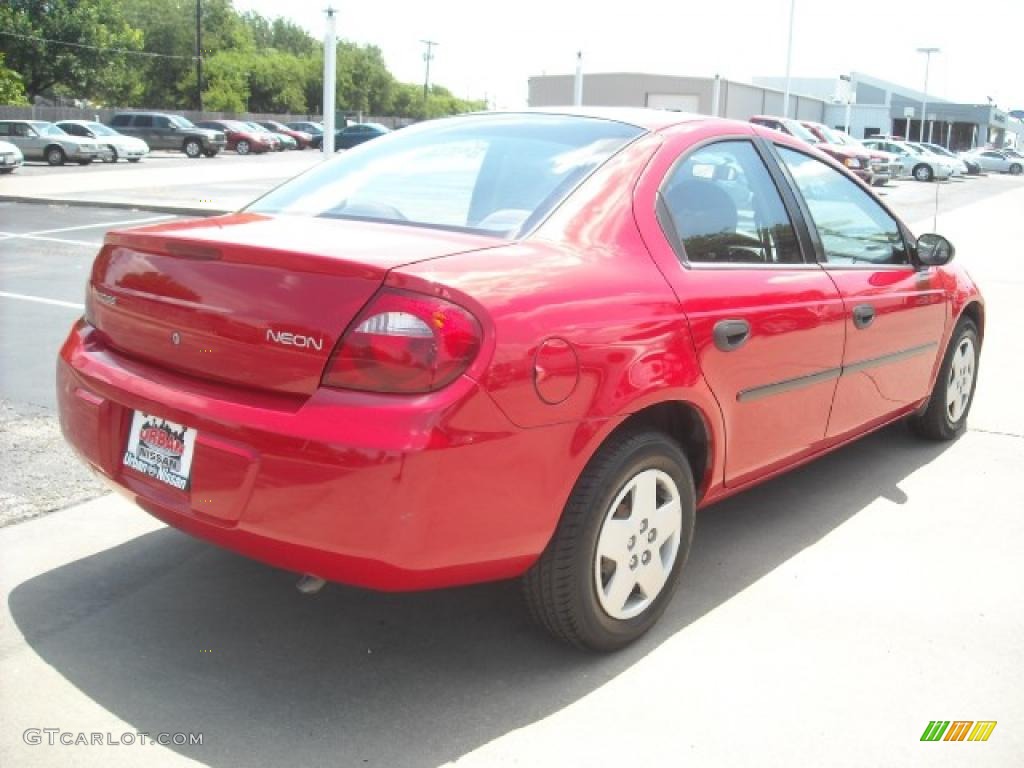 2004 Neon SE - Flame Red / Dark Slate Gray photo #4