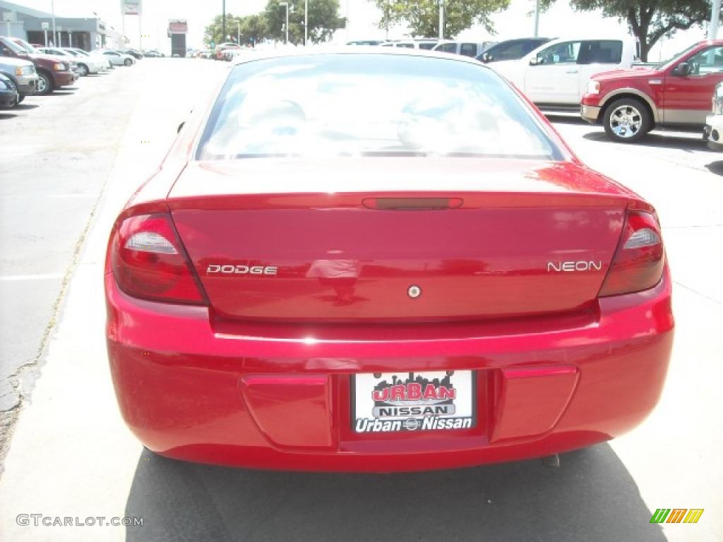 2004 Neon SE - Flame Red / Dark Slate Gray photo #5