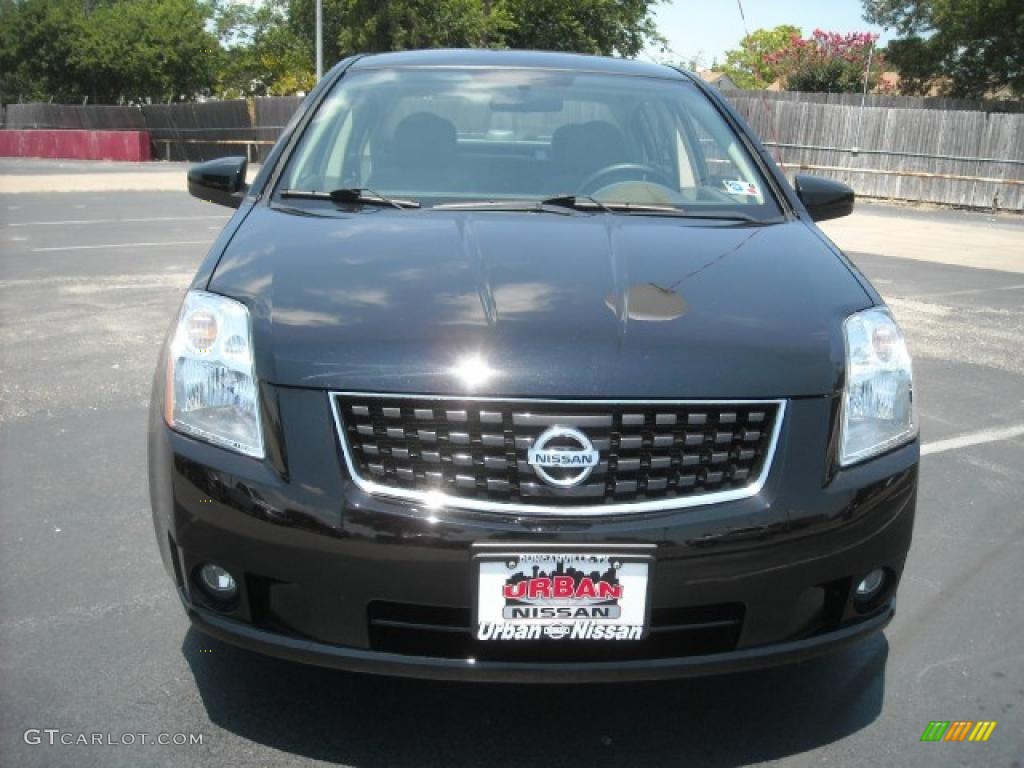 2008 Sentra 2.0 - Super Black / Charcoal/Steel photo #2