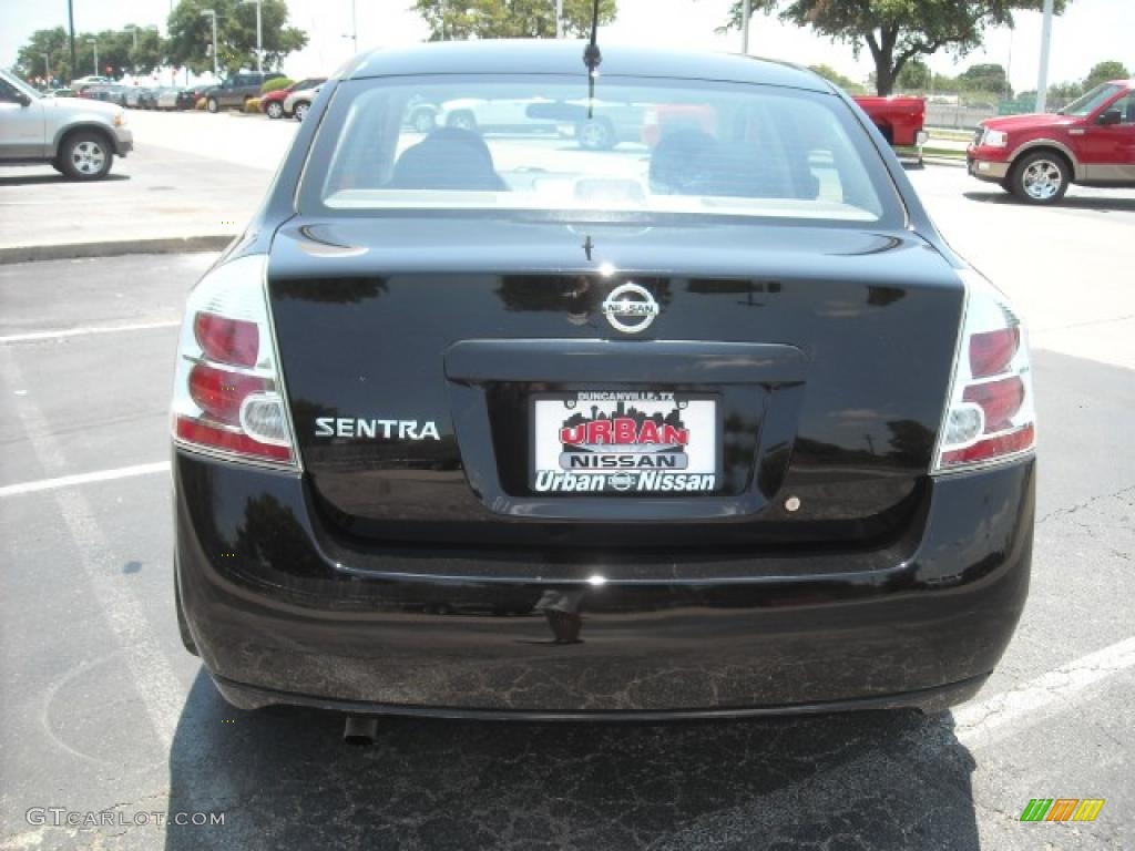 2008 Sentra 2.0 - Super Black / Charcoal/Steel photo #5