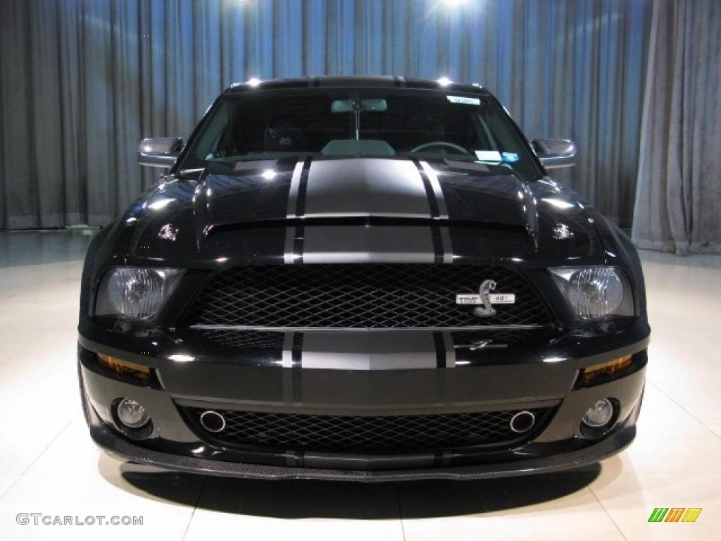 2007 Mustang Shelby GT500 Super Snake Coupe - Black / Black/Red photo #4