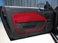 Black/Red 2007 Ford Mustang Shelby GT500 Super Snake Coupe Door Panel