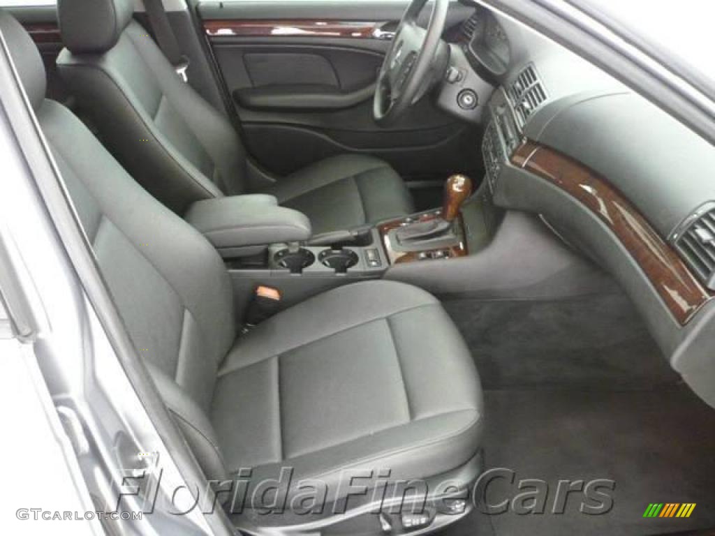 2003 3 Series 325i Sedan - Steel Grey Metallic / Black photo #13