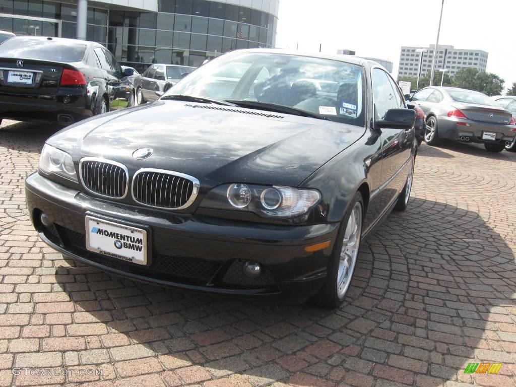 2004 3 Series 330i Coupe - Jet Black / Black photo #4