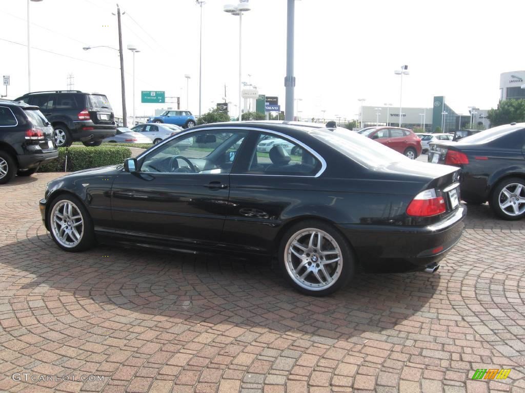 2004 3 Series 330i Coupe - Jet Black / Black photo #6
