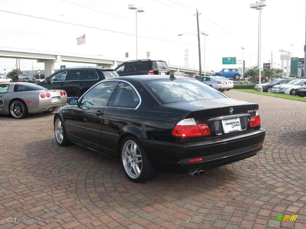 2004 3 Series 330i Coupe - Jet Black / Black photo #7