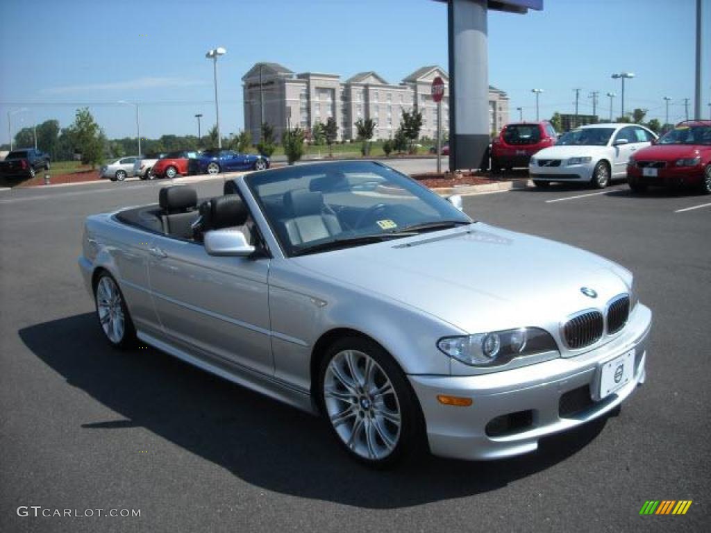 2005 3 Series 330i Convertible - Titanium Silver Metallic / Black photo #7