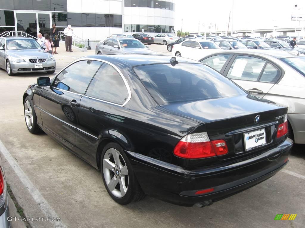 2005 3 Series 325i Coupe - Jet Black / Black photo #1