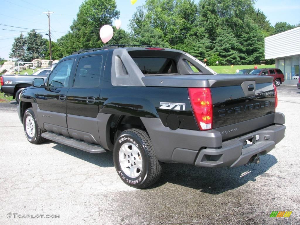 2005 Avalanche Z71 4x4 - Black / Gray/Dark Charcoal photo #3