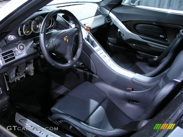 Dark Grey Natural Leather Interior 2005 Porsche Carrera GT Standard Carrera GT Model Photo #151365