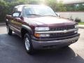 2000 Dark Carmine Red Metallic Chevrolet Silverado 1500 LS Extended Cab 4x4  photo #22