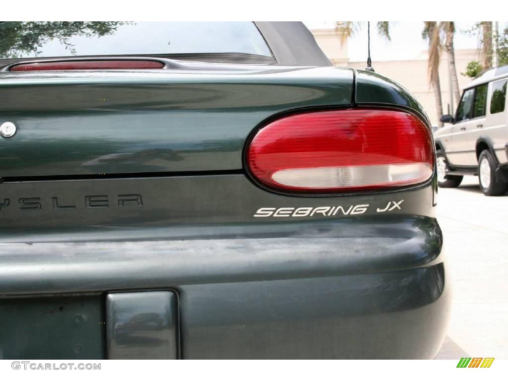 2000 Sebring JX Convertible - Shale Green Metallic / Agate photo #22