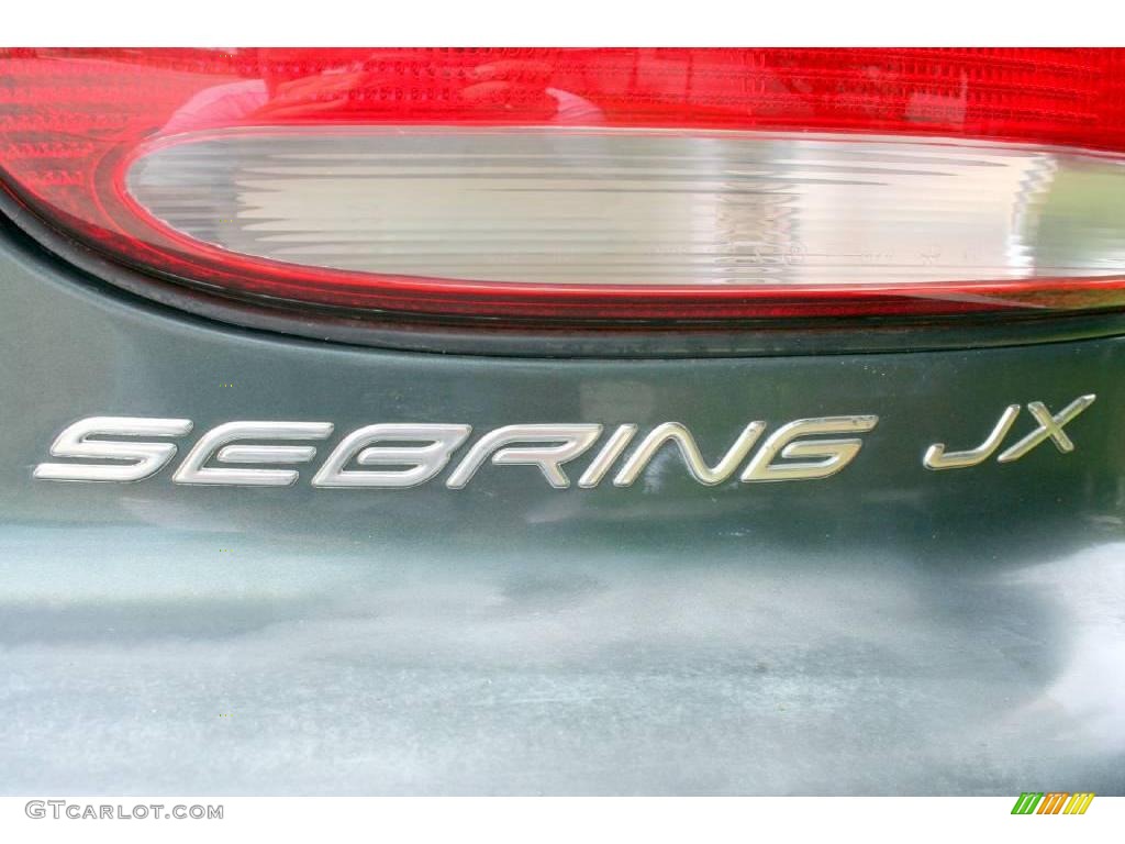 2000 Sebring JX Convertible - Shale Green Metallic / Agate photo #37