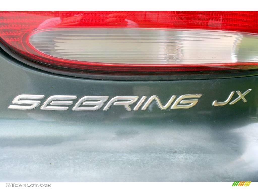 2000 Sebring JX Convertible - Shale Green Metallic / Agate photo #38