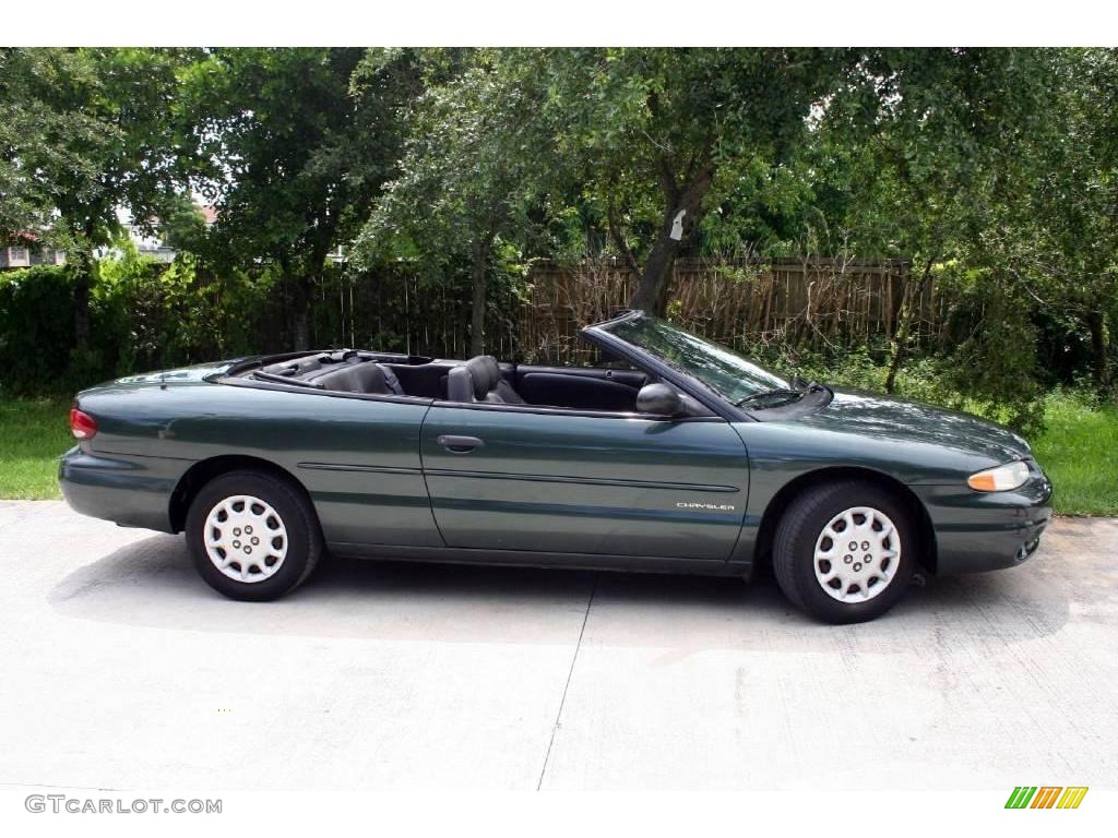 2000 Sebring JX Convertible - Shale Green Metallic / Agate photo #48