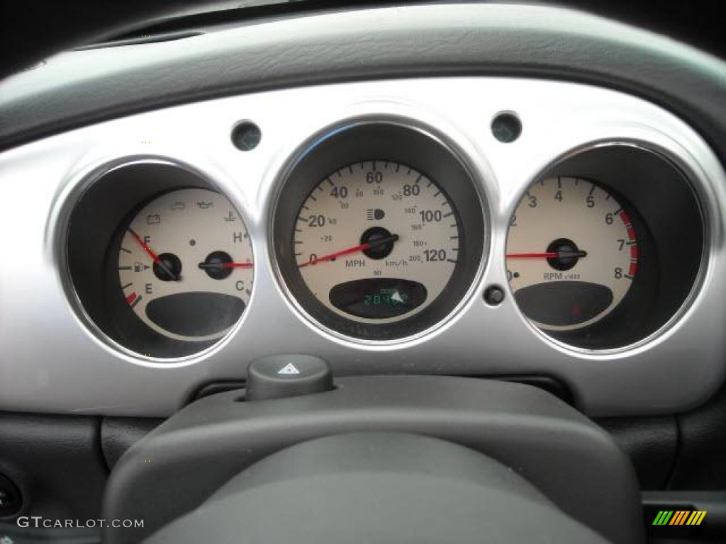 2005 PT Cruiser Touring Turbo Convertible - Cool Vanilla White / Black photo #13