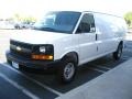 2009 Summit White Chevrolet Express 2500 Extended Cargo Van  photo #2