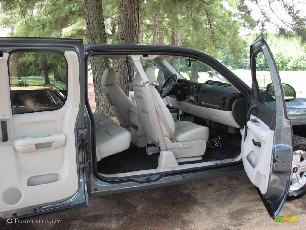 2009 Silverado 1500 LT Extended Cab 4x4 - Blue Granite Metallic / Light Titanium photo #16