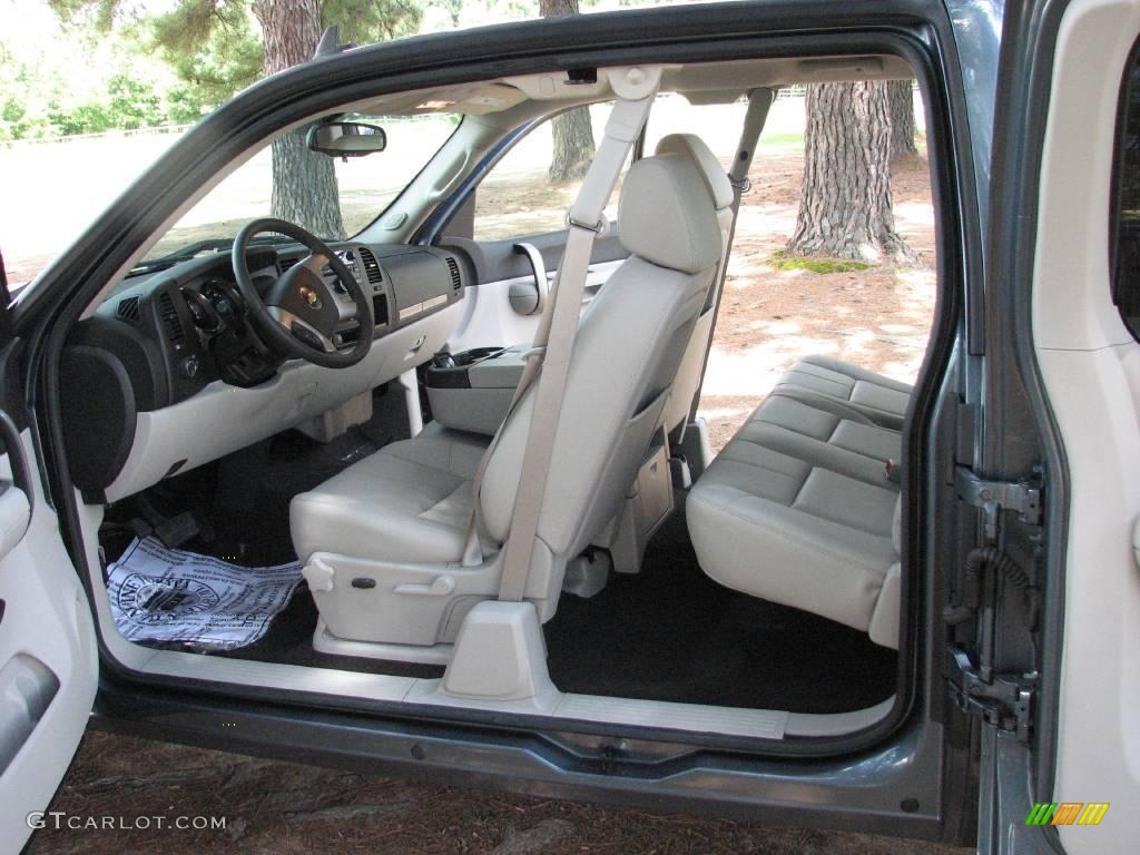 2009 Silverado 1500 LT Extended Cab 4x4 - Blue Granite Metallic / Light Titanium photo #19