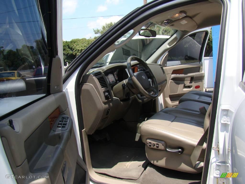 2007 Ram 3500 Laramie Mega Cab 4x4 Dually - Bright White / Khaki photo #9