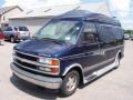 2002 Indigo Blue Metallic Chevrolet Express 1500 Passenger Conversion Van  photo #1