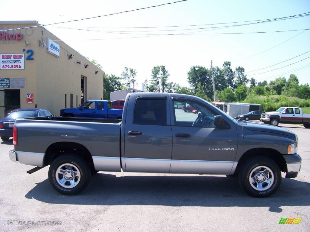 2004 Ram 1500 SLT Quad Cab 4x4 - Graphite Metallic / Dark Slate Gray photo #12