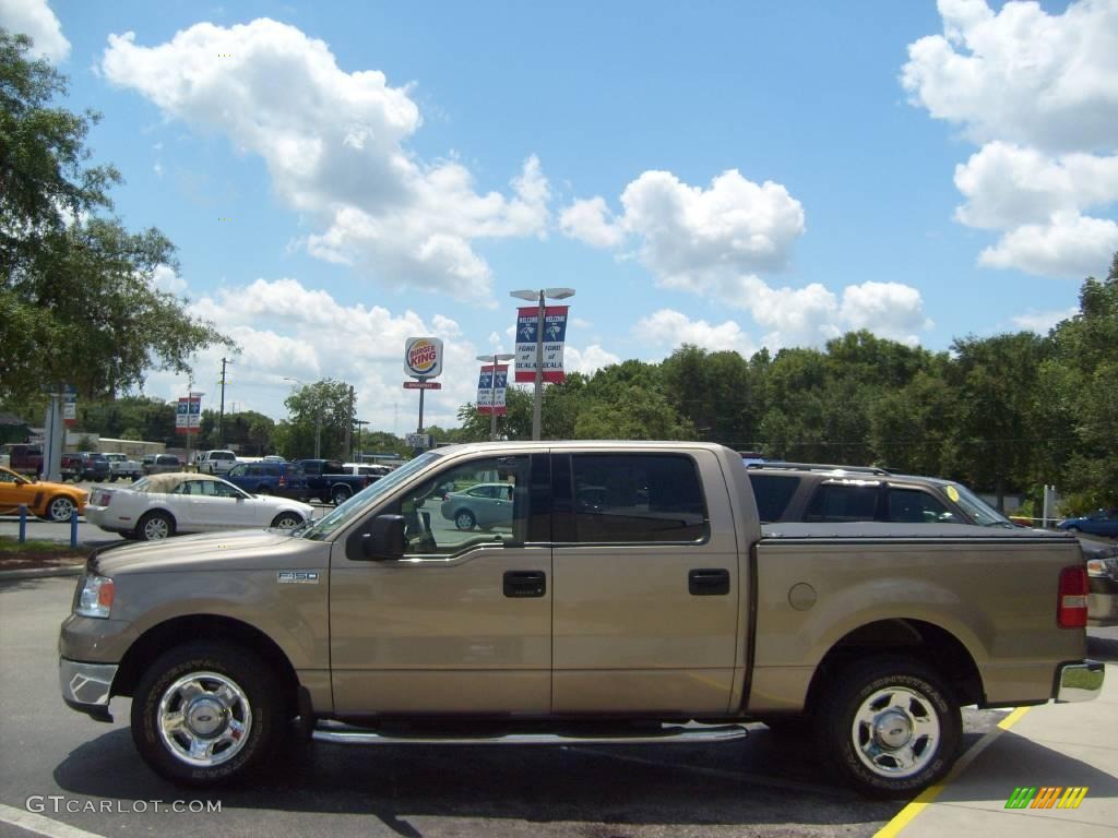 2004 F150 XLT SuperCrew - Arizona Beige Metallic / Tan photo #6
