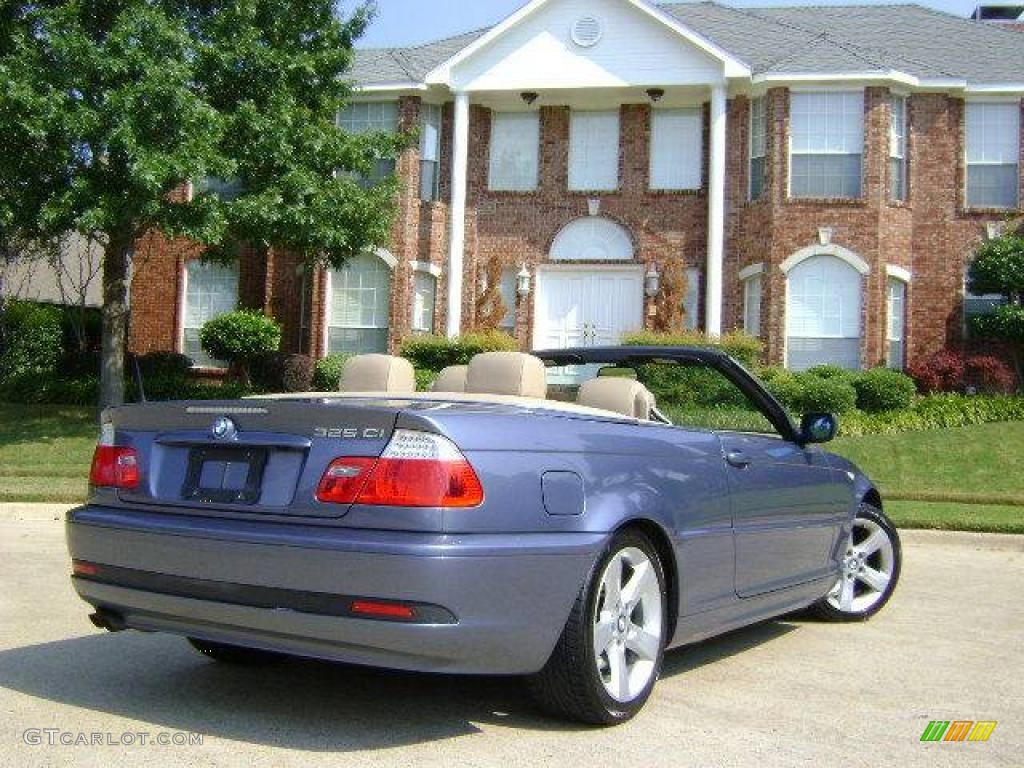 2005 3 Series 325i Convertible - Steel Blue Metallic / Sand photo #3