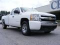 2007 Summit White Chevrolet Silverado 1500 LS Extended Cab 4x4  photo #2