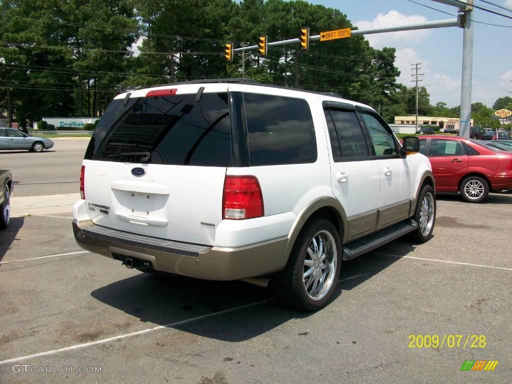 2003 Expedition Eddie Bauer 4x4 - Oxford White / Medium Parchment photo #3