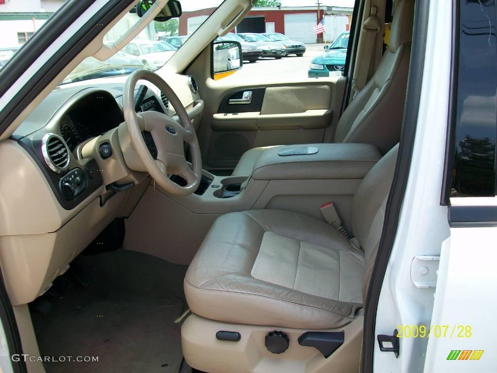 2003 Expedition Eddie Bauer 4x4 - Oxford White / Medium Parchment photo #6
