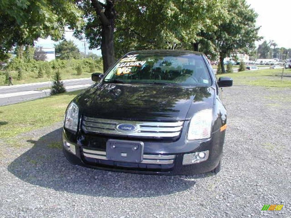2007 Fusion SEL V6 - Black / Charcoal Black photo #2