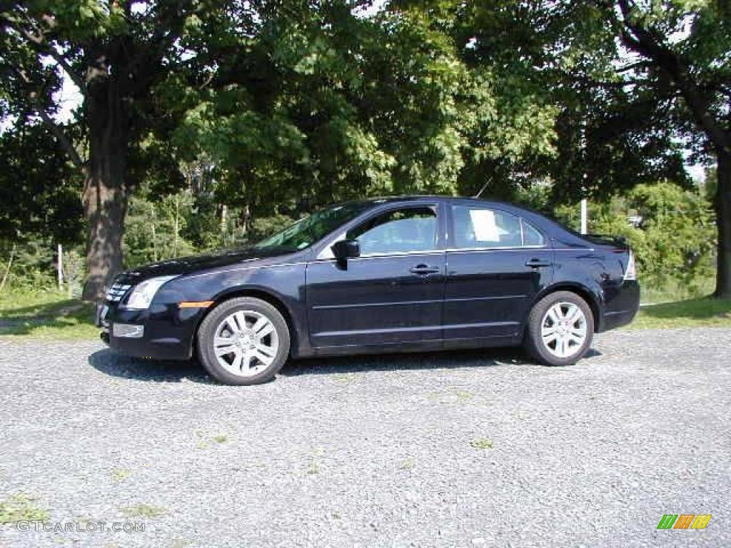 2007 Fusion SEL V6 - Black / Charcoal Black photo #3