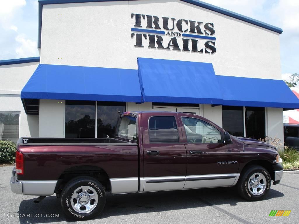 2004 Ram 1500 SLT Quad Cab - Deep Molten Red Pearl / Dark Slate Gray photo #1