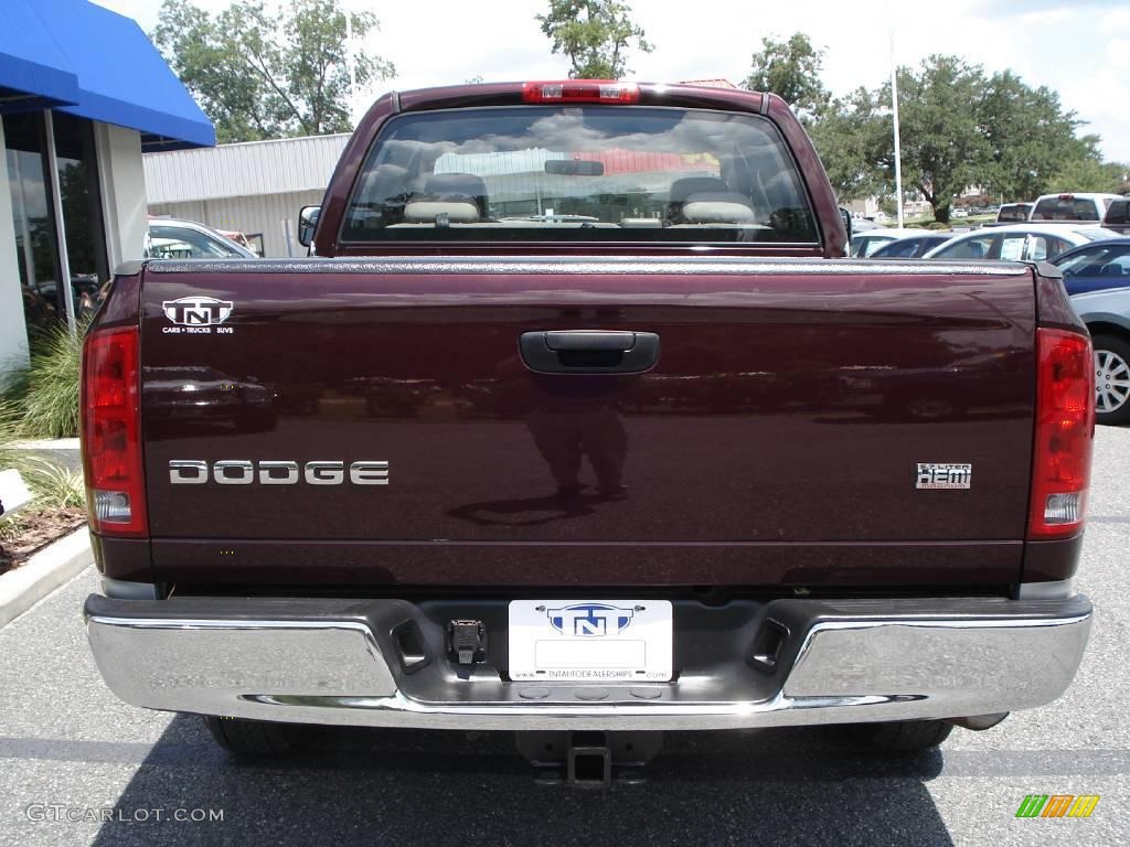 2004 Ram 1500 SLT Quad Cab - Deep Molten Red Pearl / Dark Slate Gray photo #5