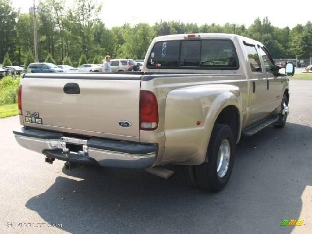 1999 F350 Super Duty XLT Crew Cab Dually - Pueblo Gold Metallic / Camel photo #4