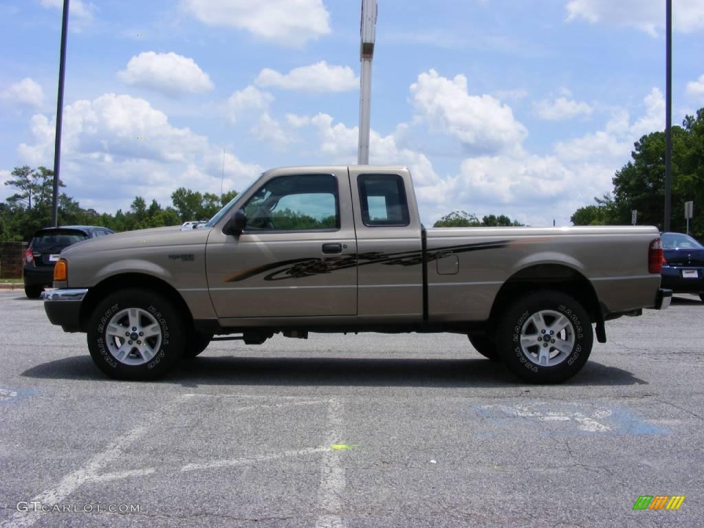 2003 Ranger XLT SuperCab 4x4 - Arizona Beige Metallic / Medium Pebble photo #5