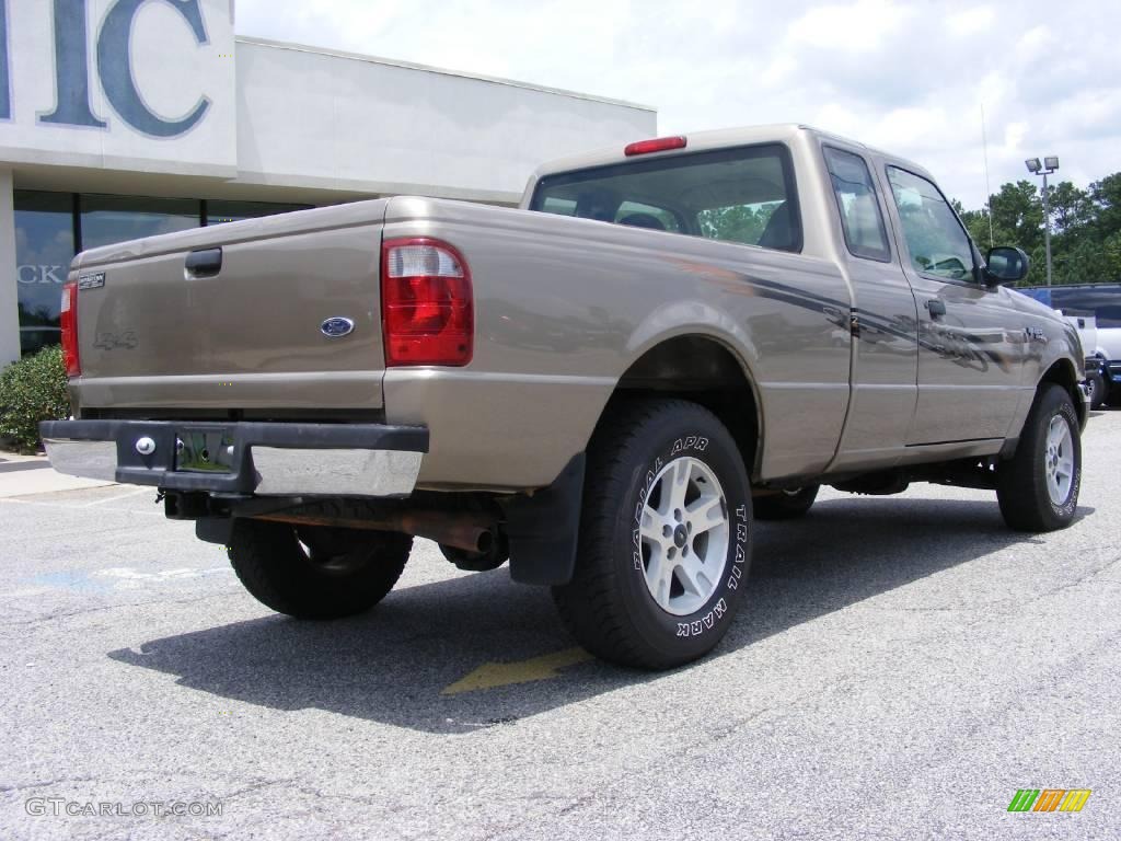 2003 Ranger XLT SuperCab 4x4 - Arizona Beige Metallic / Medium Pebble photo #8