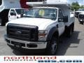 Oxford White - F450 Super Duty XL Regular Cab 4x4 Chassis Dump Truck Photo No. 4