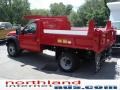 2009 Red Ford F450 Super Duty XL Regular Cab 4x4 Chassis Dump Truck  photo #12
