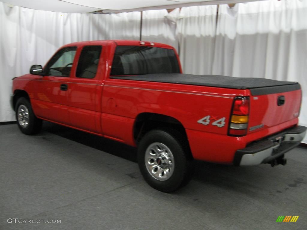 2006 Sierra 1500 Extended Cab 4x4 - Fire Red / Dark Pewter photo #4
