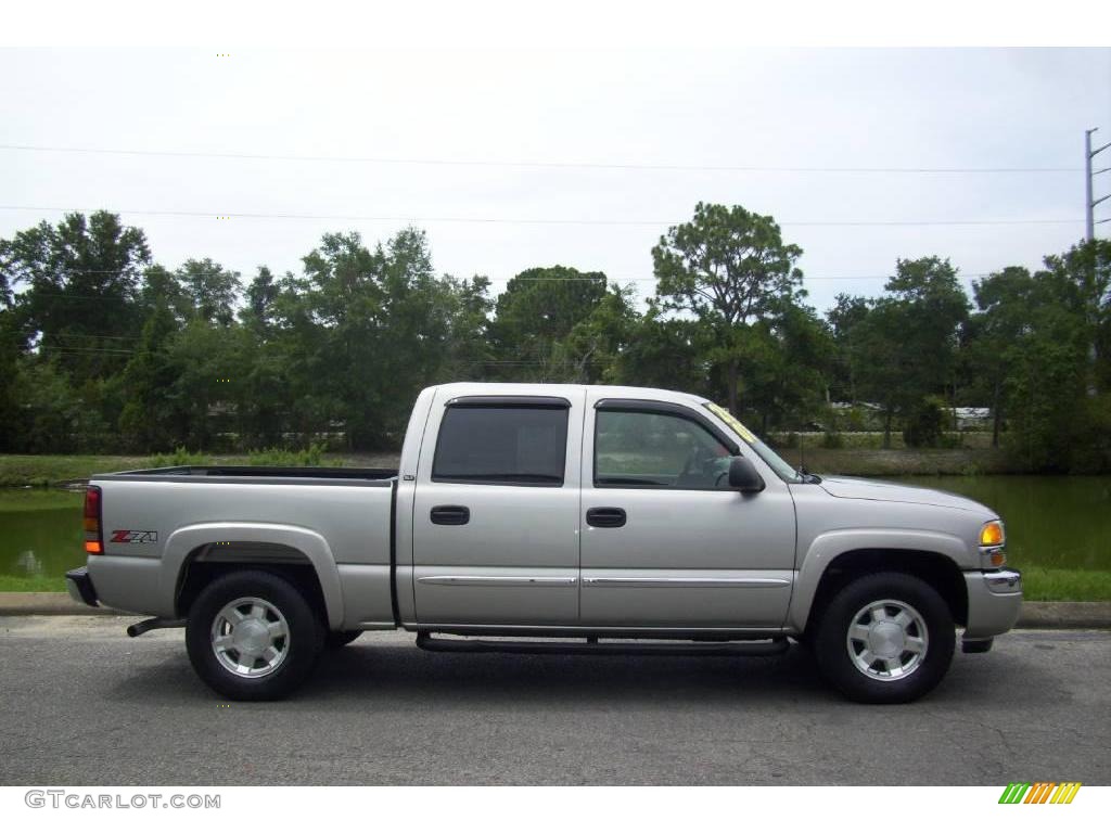 2007 Sierra 1500 Classic SLT Crew Cab 4x4 - Silver Birch Metallic / Dark Titanium/Light Titanium photo #1