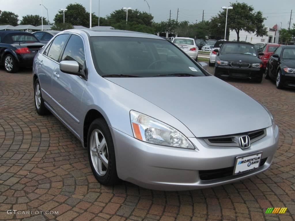 2003 Accord EX Sedan - Satin Silver Metallic / Black photo #4