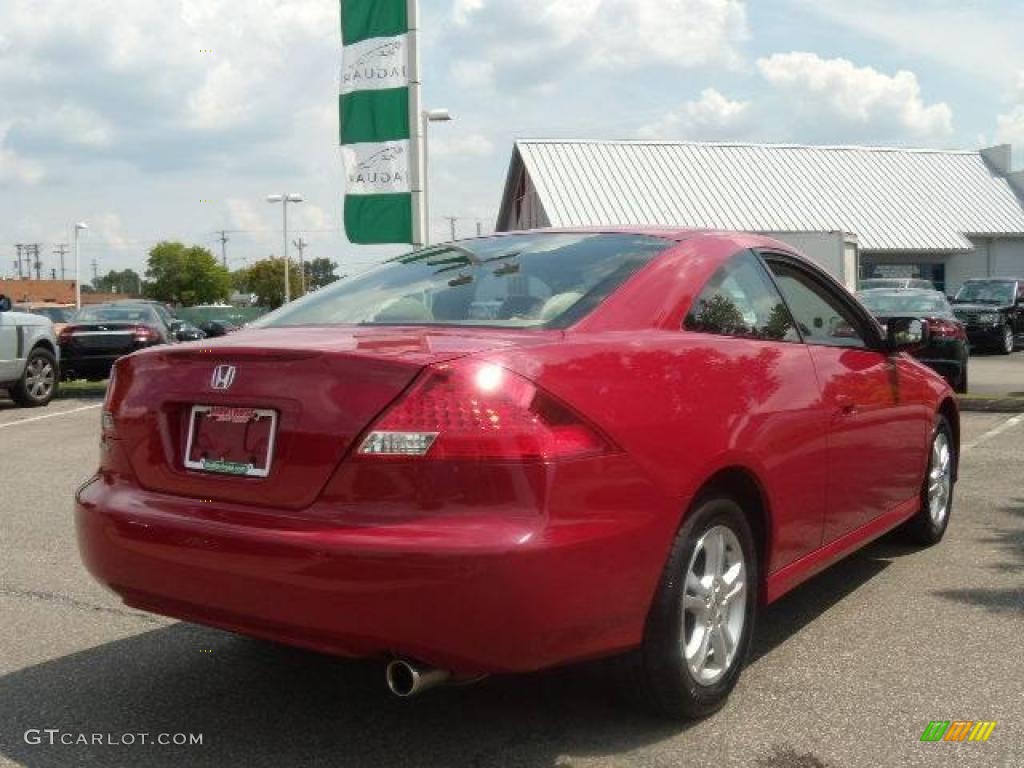 2007 Accord LX Coupe - San Marino Red / Ivory photo #7