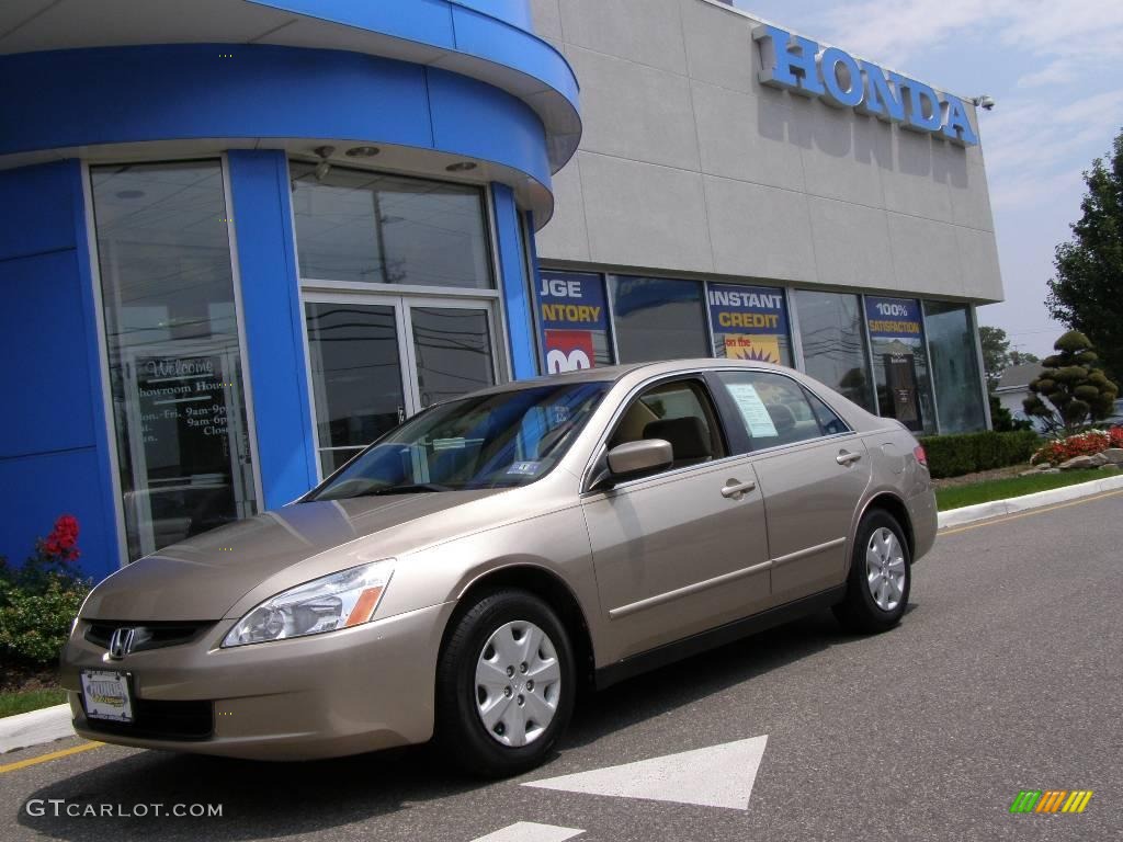 2003 Accord LX Sedan - Desert Mist Metallic / Ivory photo #1