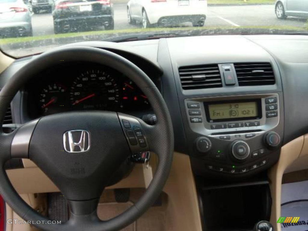 2007 Accord LX Coupe - San Marino Red / Ivory photo #14