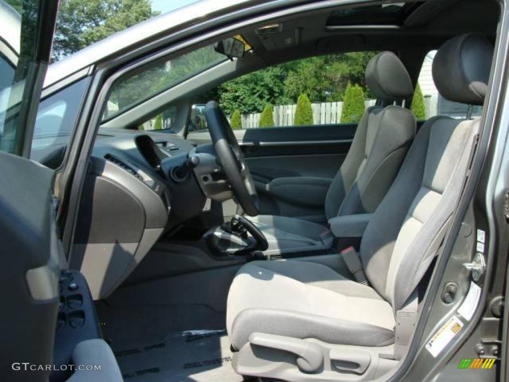 2006 Civic EX Sedan - Galaxy Gray Metallic / Gray photo #8