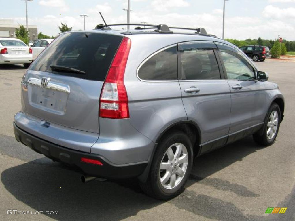 2007 CR-V EX-L 4WD - Glacier Blue Metallic / Gray photo #5