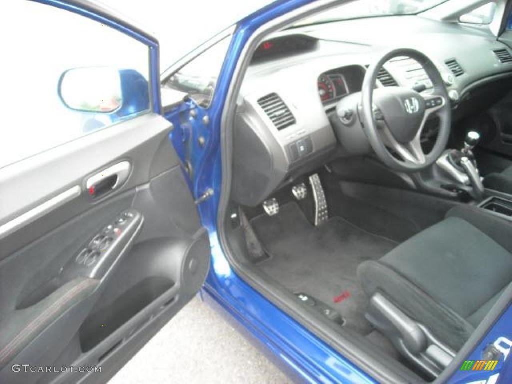 2008 Civic Si Sedan - Fiji Blue Pearl / Black photo #9
