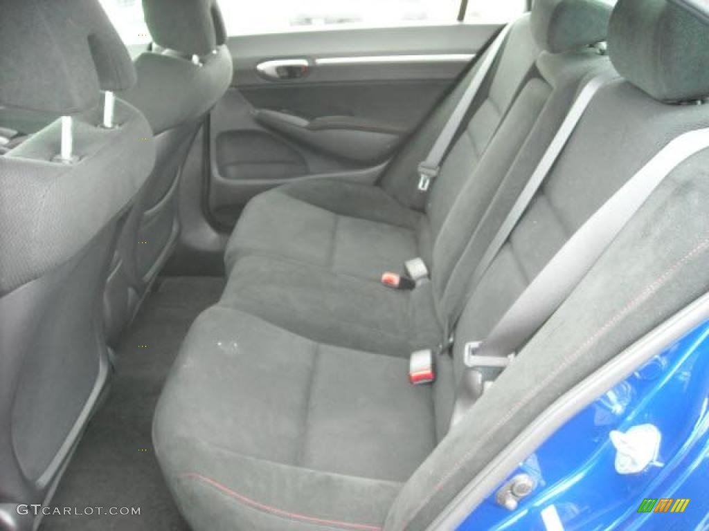 2008 Civic Si Sedan - Fiji Blue Pearl / Black photo #11
